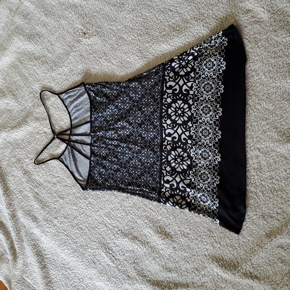 Strappy Black & White Dress By IN BLOOM - Picture 2 of 4